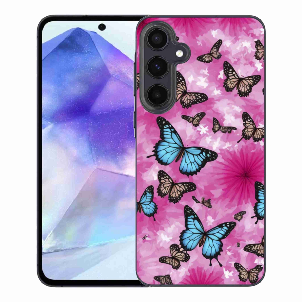 Gél borítás mmCase Samsung Galaxy A55 5G - pillangókert - Samsung Galaxy A55 5G - pillangókert