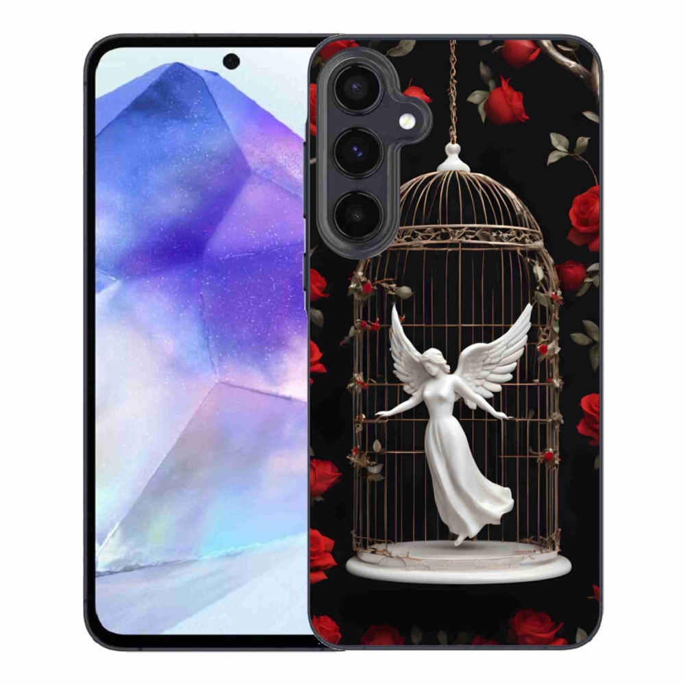 Gél borítás mmCase Samsung Galaxy A55 5G - csapdába esett angyalhoz