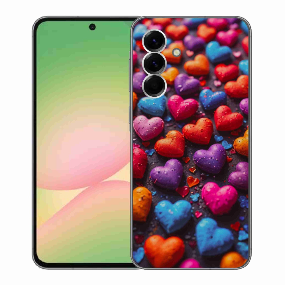 Zselés borítás mmCase Samsung Galaxy A56 5G - színes szív