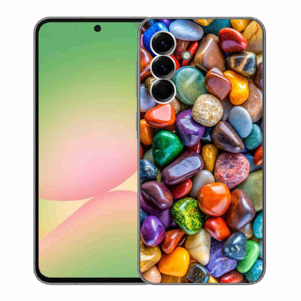 Zselés borítás mmCase Samsung Galaxy A56 5G - színes strasszkövekkel