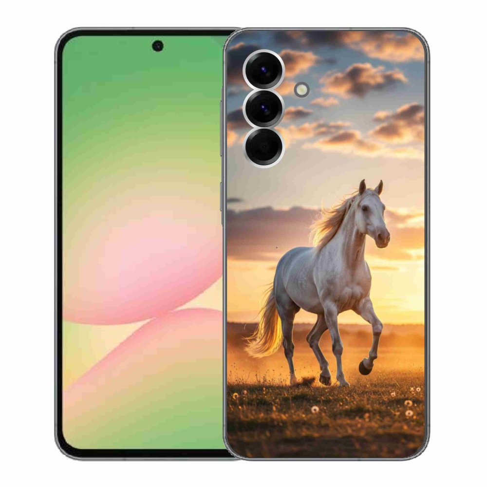 Gél borítás mmCase Samsung Galaxy A56 5G - futó fehér ló 2