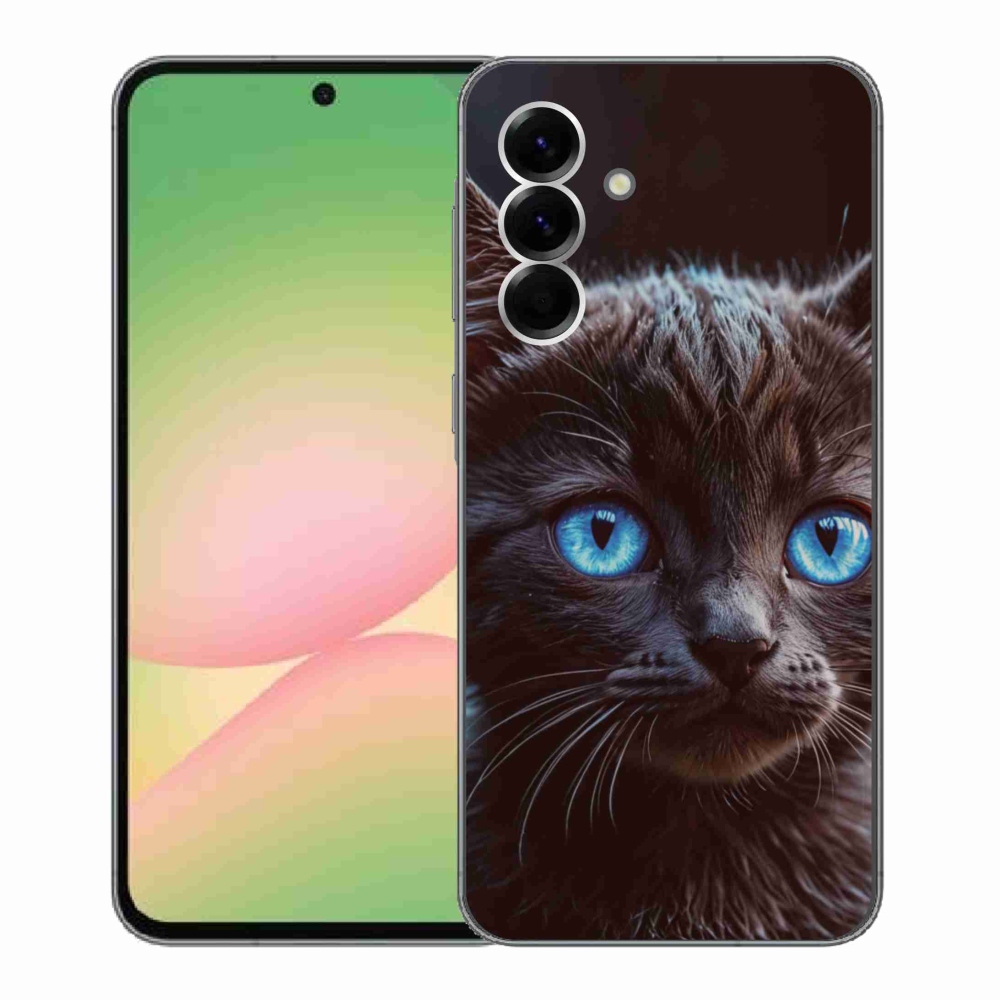 Gél védőhuzat mmCase Samsung Galaxy A56 5G - fekete cica 2