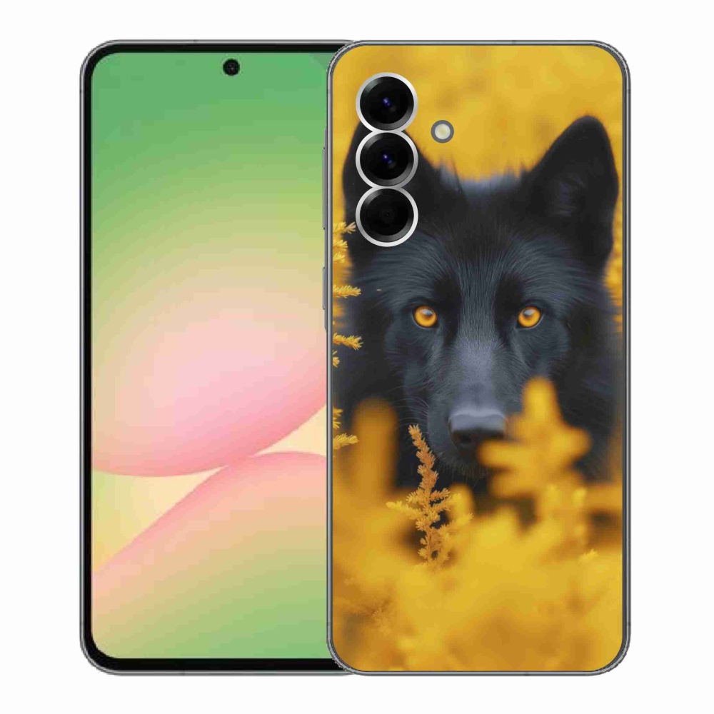 Zselés borítás mmCase Samsung Galaxy A56 5G - fekete farkas 2