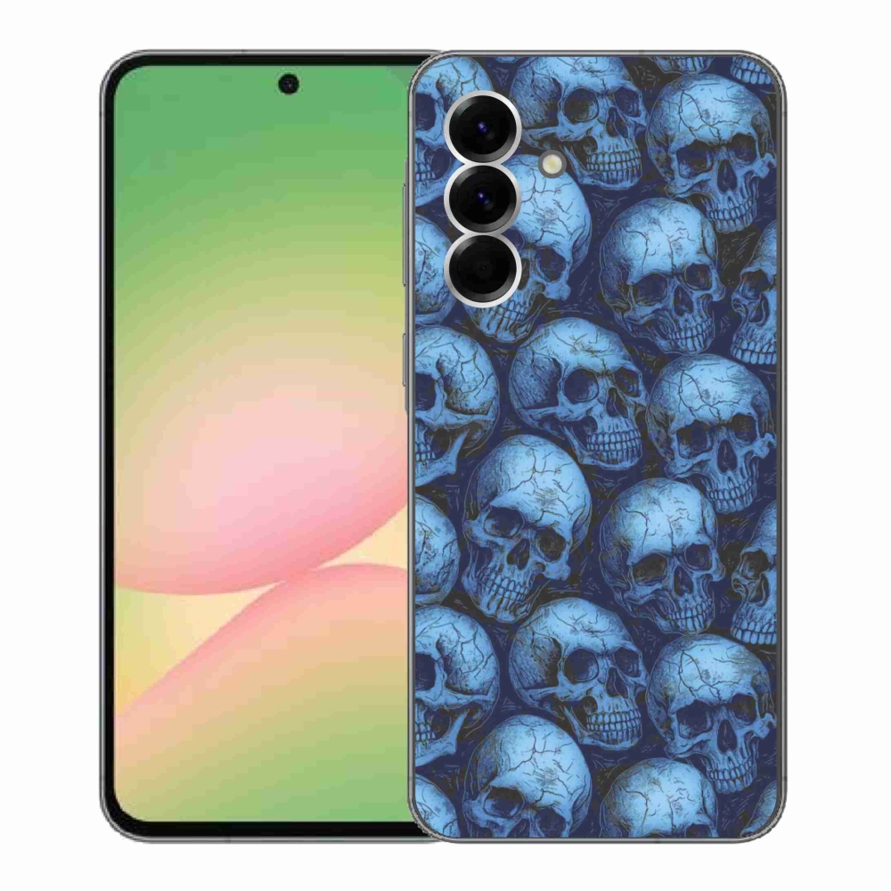 Zselés borítás mmCase Samsung Galaxy A56 5G - koponyákhoz