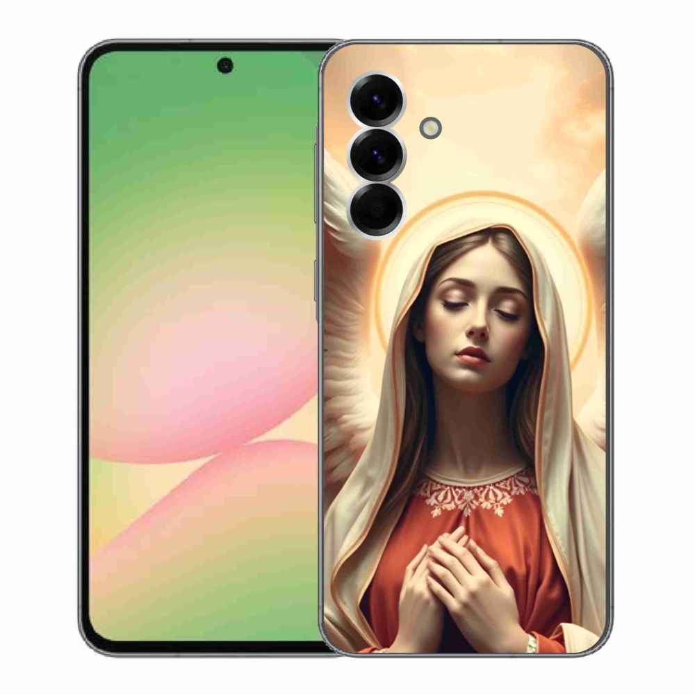 Zselés borítás mmCase Samsung Galaxy A56 5G - vallási motívumhoz