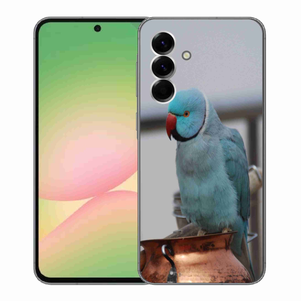 Zselés borítás mmCase Samsung Galaxy A56 5G - papagáj alexander kék