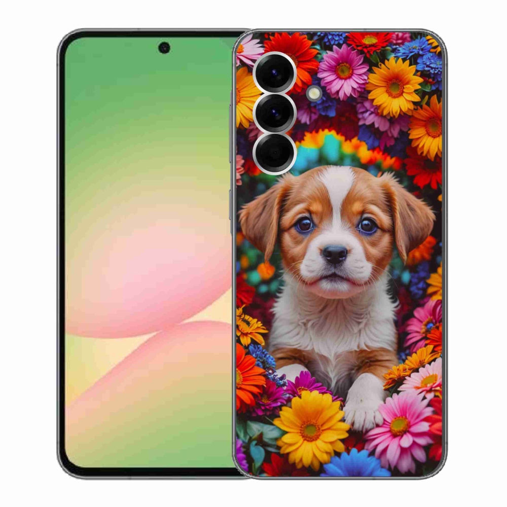 Gél borítás mmCase Samsung Galaxy A56 5G - aranyos kiskutya