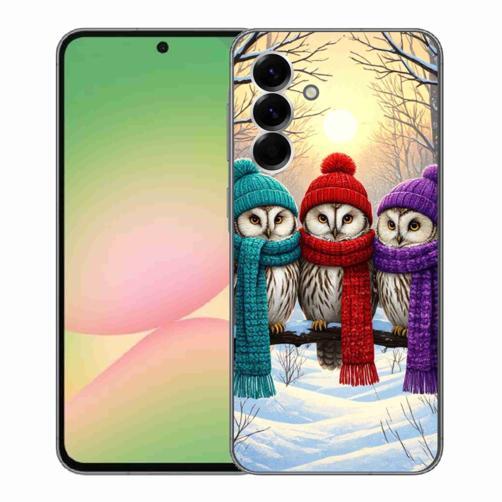 Gél borítás mmCase Samsung Galaxy A56 5G - bagoly barátok