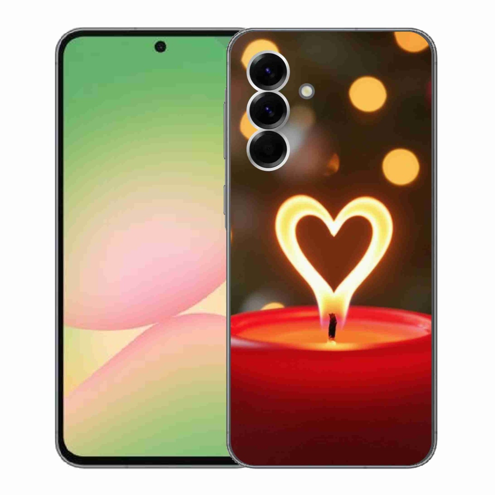 Zselés borítás mmCase Samsung Galaxy A56 5G - láng szíve