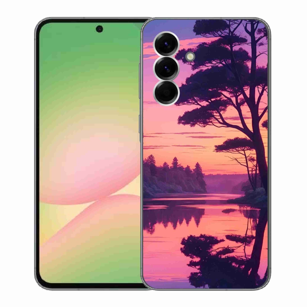 Gél borítás mmCase Samsung Galaxy A56 5G - naplemente a tó felett