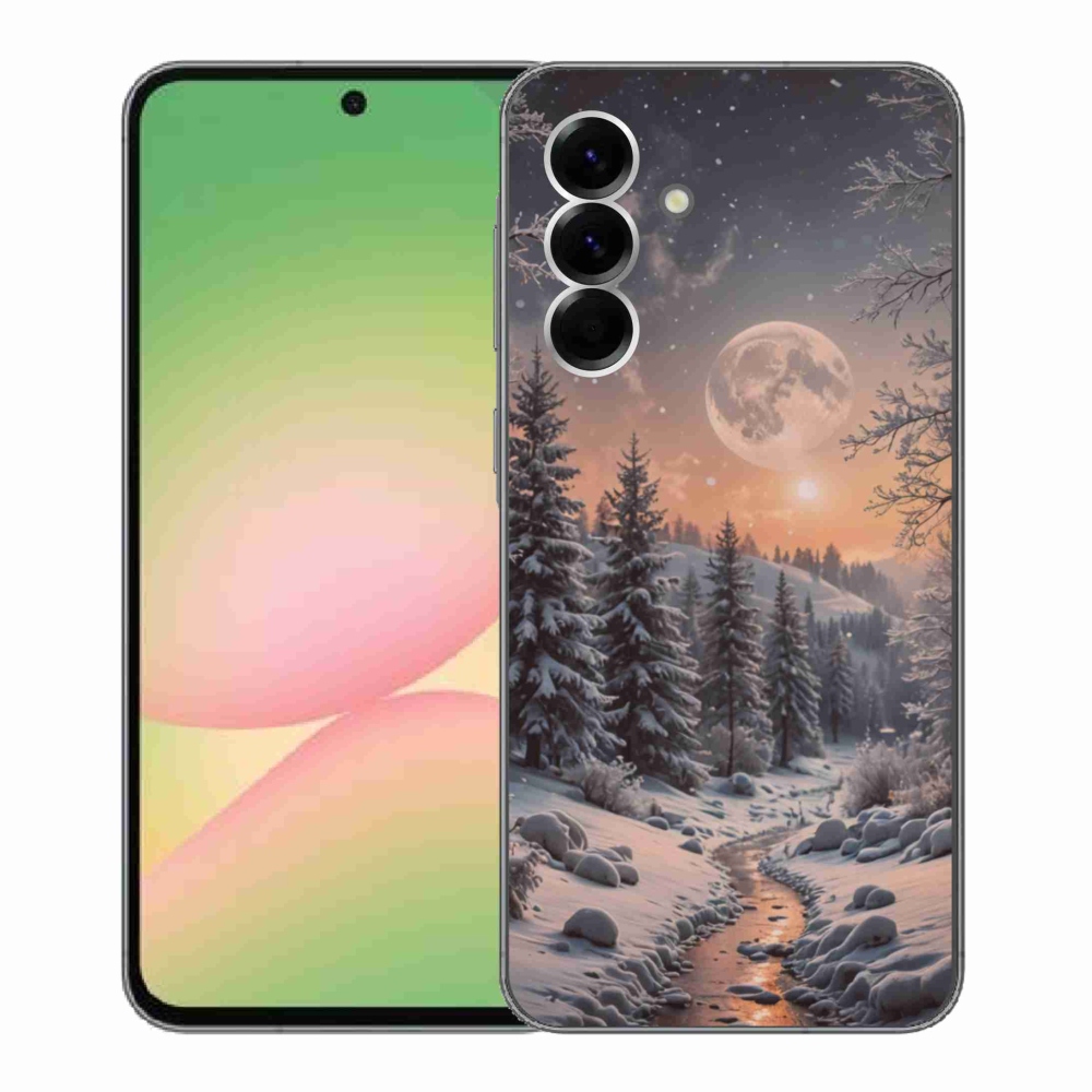 Gél borító mmCase Samsung Galaxy A56 5G - téli táj 2