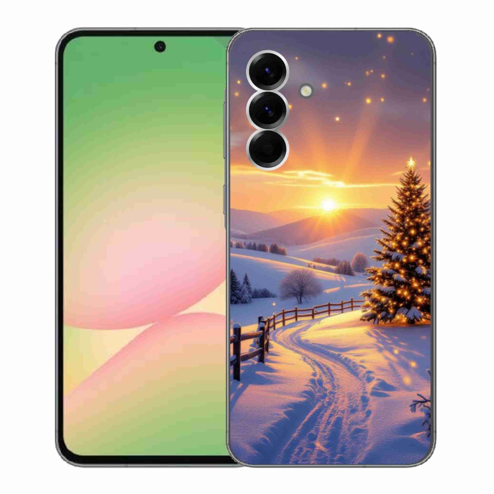 Gél borítás mmCase Samsung Galaxy A56 5G - téli tájkép