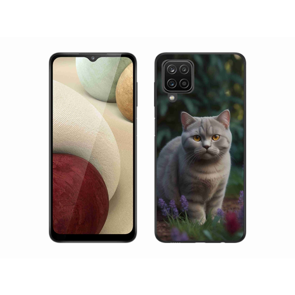 Zselés borítás mmCase Samsung Galaxy M12 készülékhez - brit macska