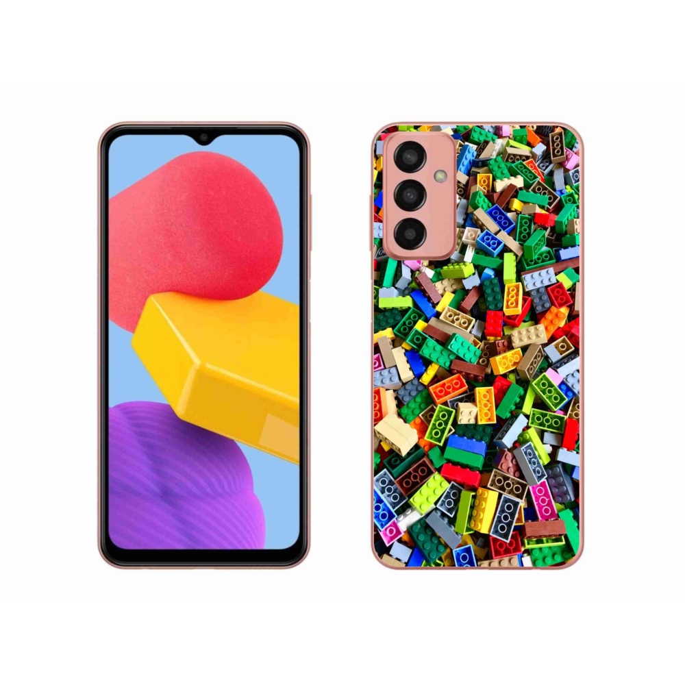 Gél borítás mmCase Samsung Galaxy M13 készülékhez - színes építőkockák