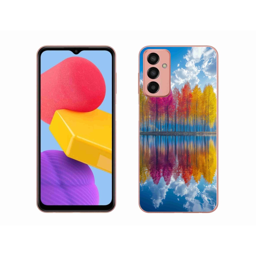 Gél borítás mmCase Samsung Galaxy M13 készülékhez - színes fák
