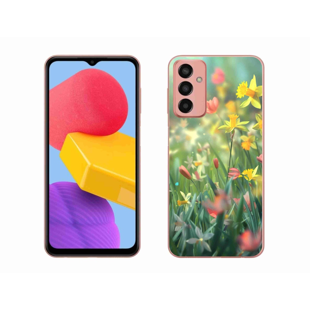 Gél borító mmCase Samsung Galaxy M13 készülékhez - tavaszi virágok