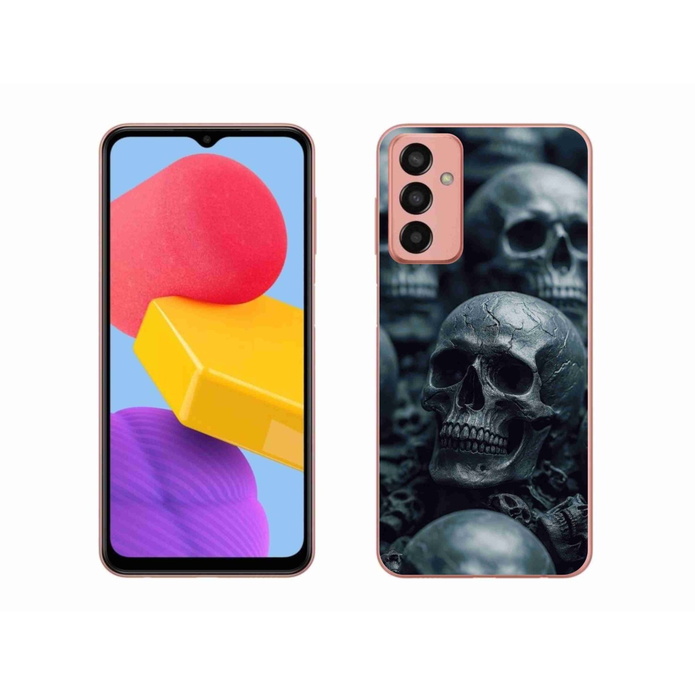 Zselés borítás mmCase a Samsung Galaxy M13-hoz - koponya 2