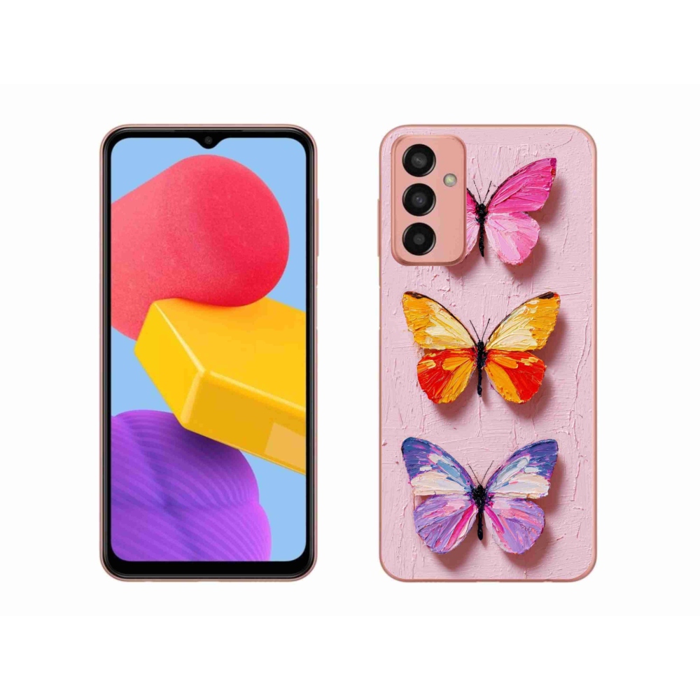 Gél borítás mmCase Samsung Galaxy M13 készülékhez - pillangó szentháromság