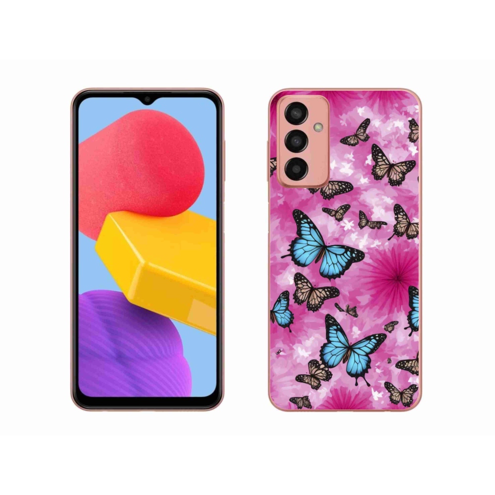 Gél borítás mmCase Samsung Galaxy M13 készülékhez - pillangókert