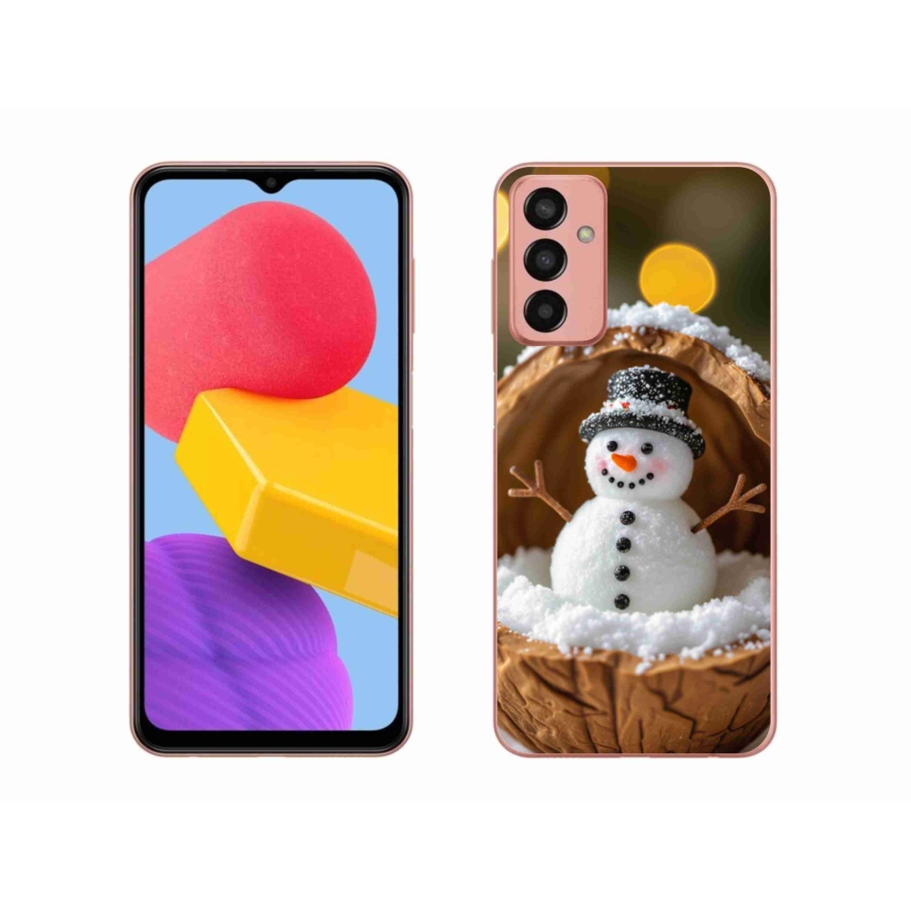 Gél borító mmCase Samsung Galaxy M13 - hóember 4
