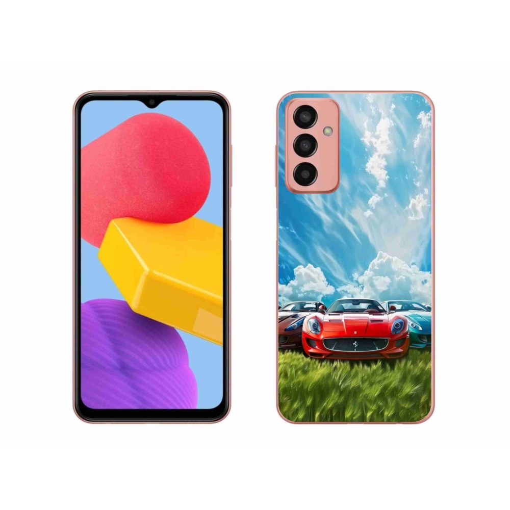 Gél borítás mmCase Samsung Galaxy M13 - sportkocsikhoz