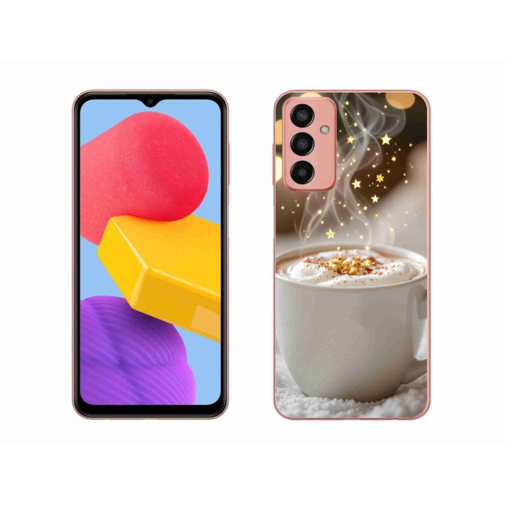 Gél borítás mmCase Samsung Galaxy M13 készülékhez - Karácsonyi forró ital
