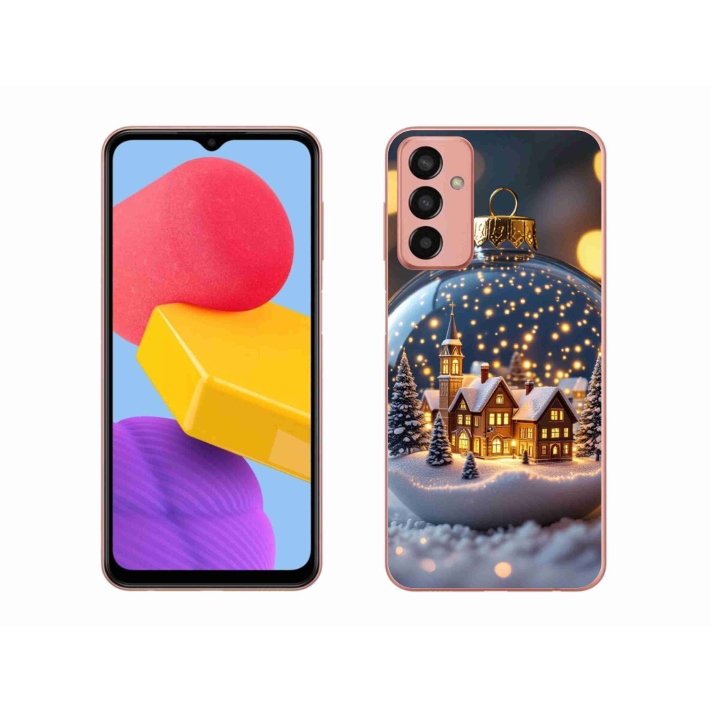 Gél borító mmCase Samsung Galaxy M13 - Karácsonyi golyók 4