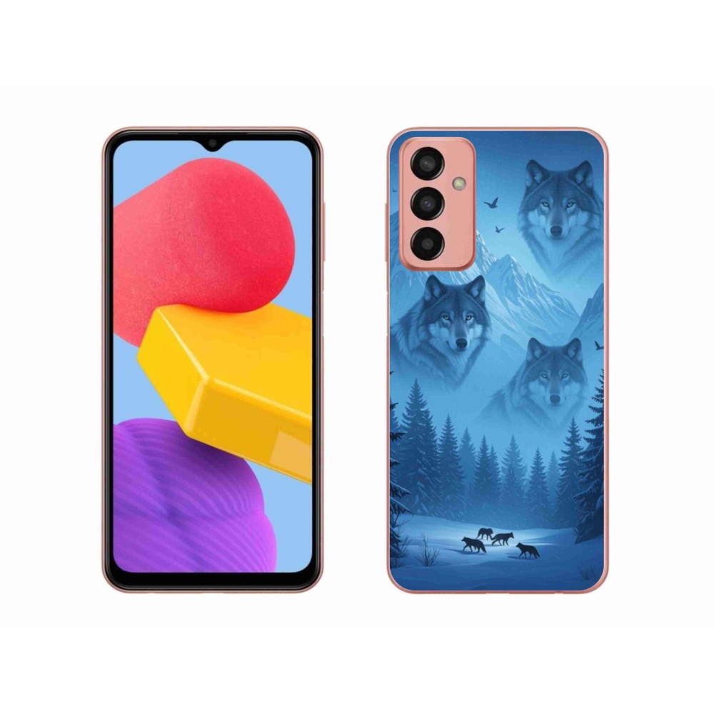 Gél védőhuzat mmCase Samsung Galaxy M13 készülékhez - farkas csomag
