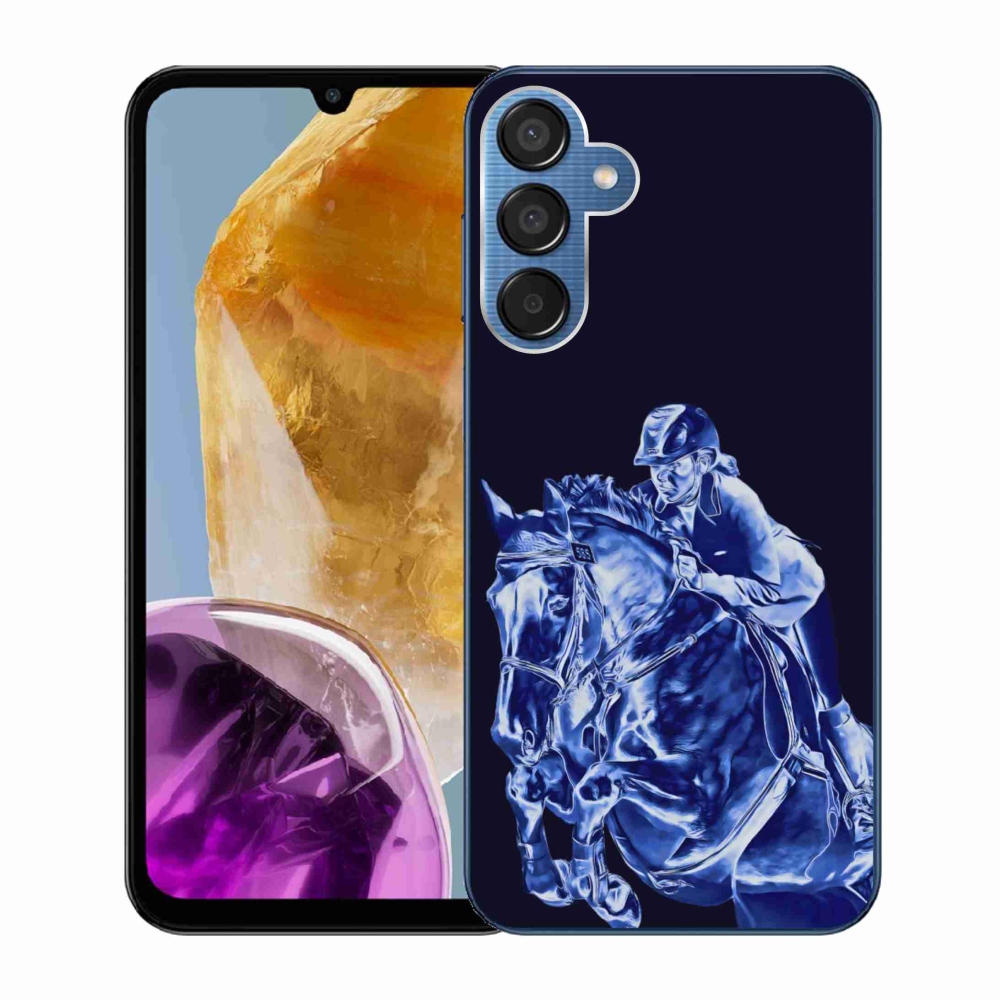 Zselés borítás mmCase Samsung Galaxy M15 5G - versenylóhoz