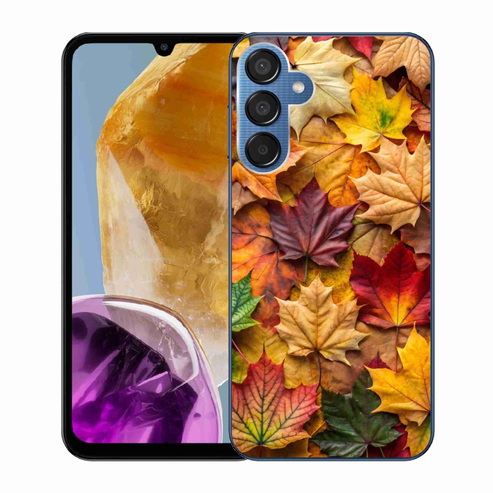 Gél borítás mmCase Samsung Galaxy M15 5G - juharlevelek 2