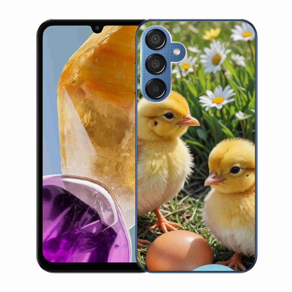 Zselés borítás mmCase Samsung Galaxy M15 5G - csirkékhez