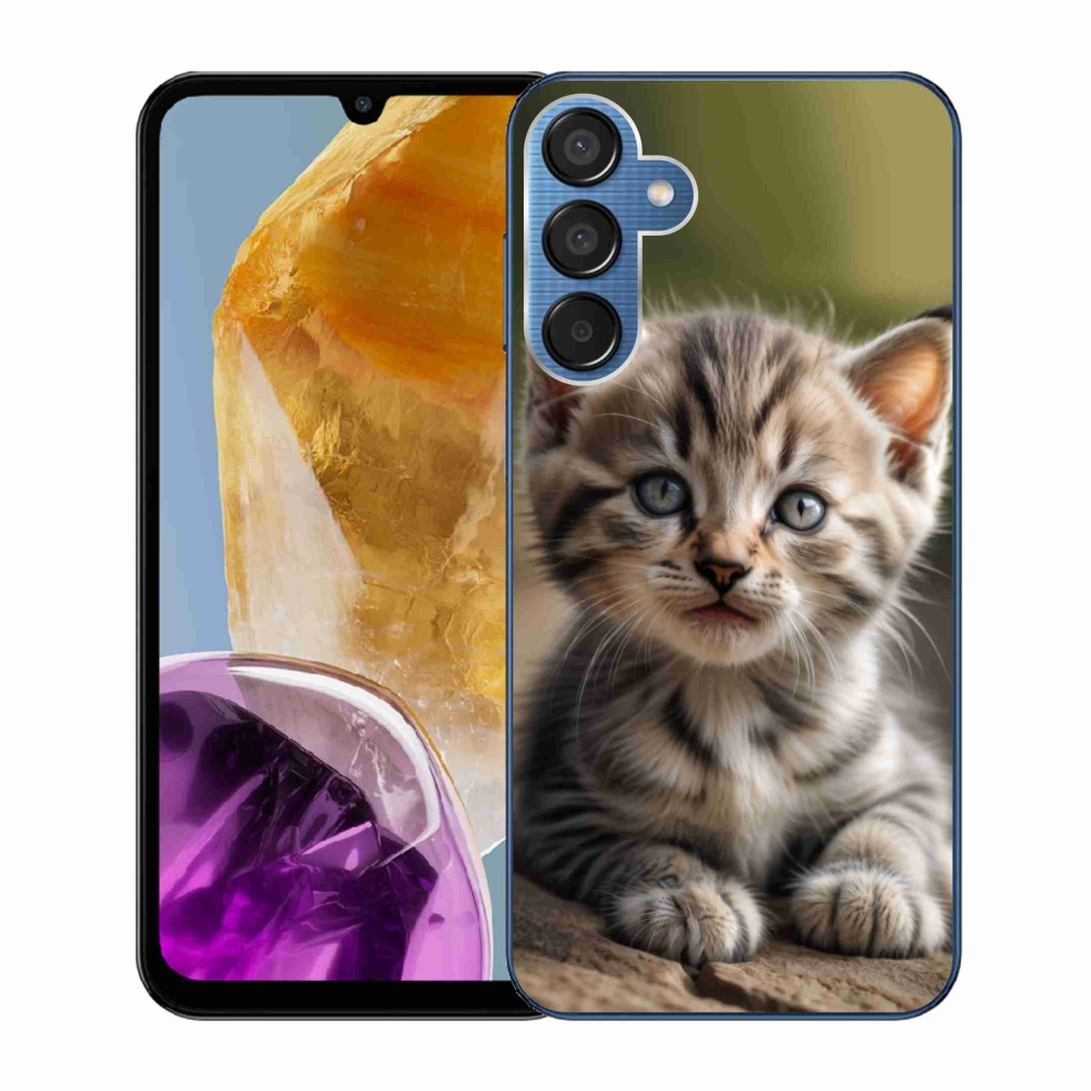 Gél borító mmCase Samsung Galaxy M15 5G - aranyos cica 9