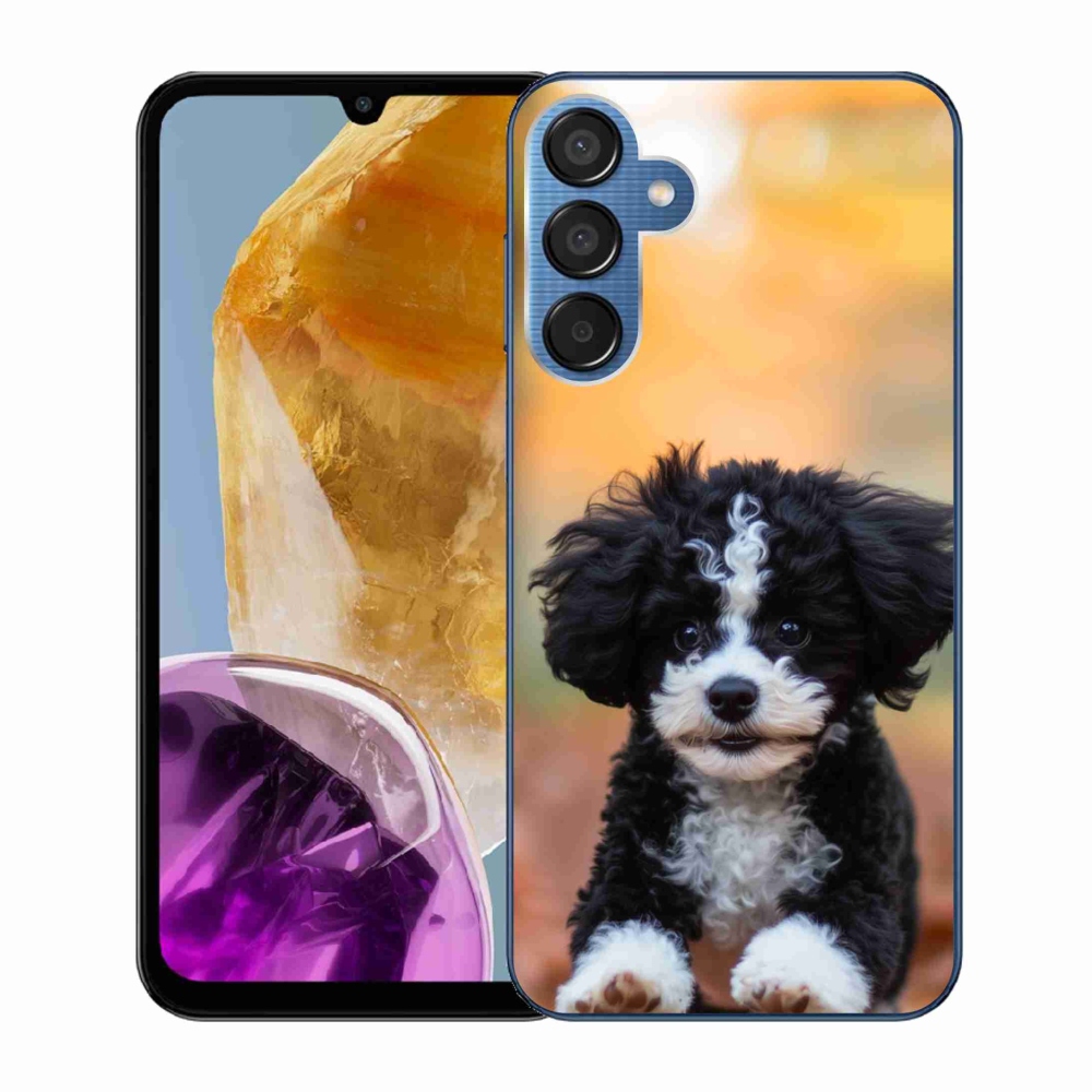 Gél borítás mmCase Samsung Galaxy M15 5G - aranyos kiskutya 2