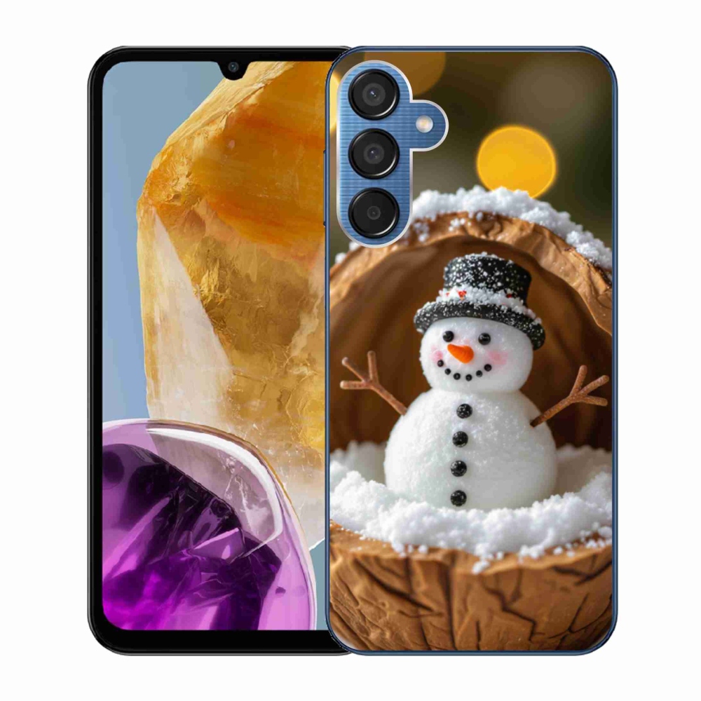 Gél védőhuzat mmCase Samsung Galaxy M15 5G - hóember 4