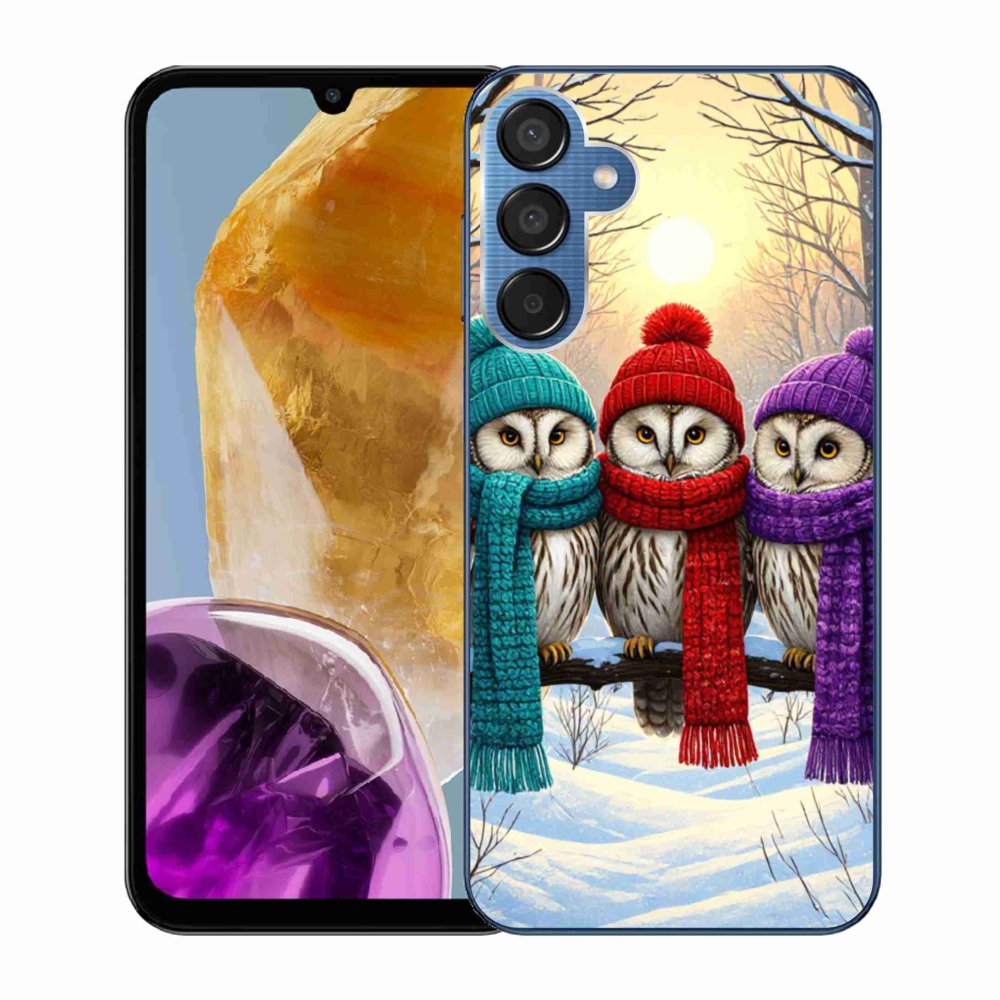 Gél védőhuzat mmCase Samsung Galaxy M15 5G - bagoly barátok