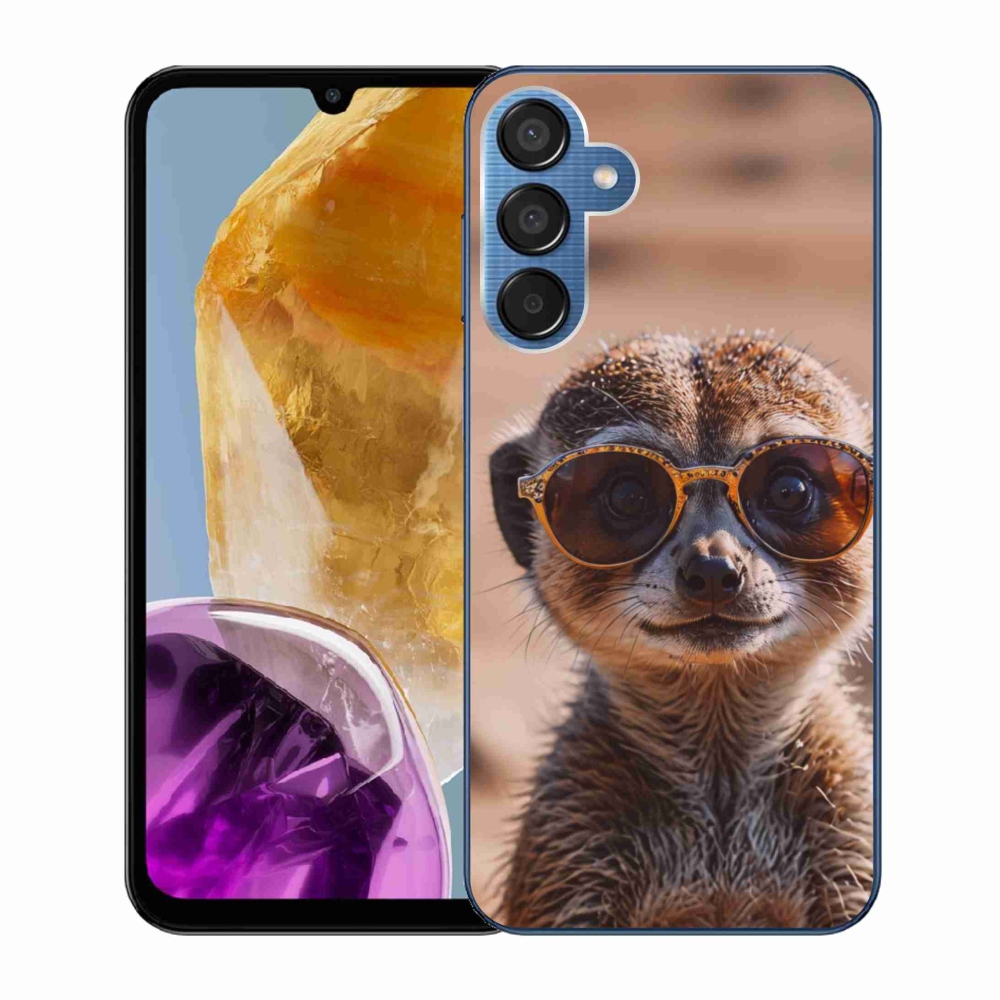 Gél borítás mmCase Samsung Galaxy M15 5G - stílusos surikata