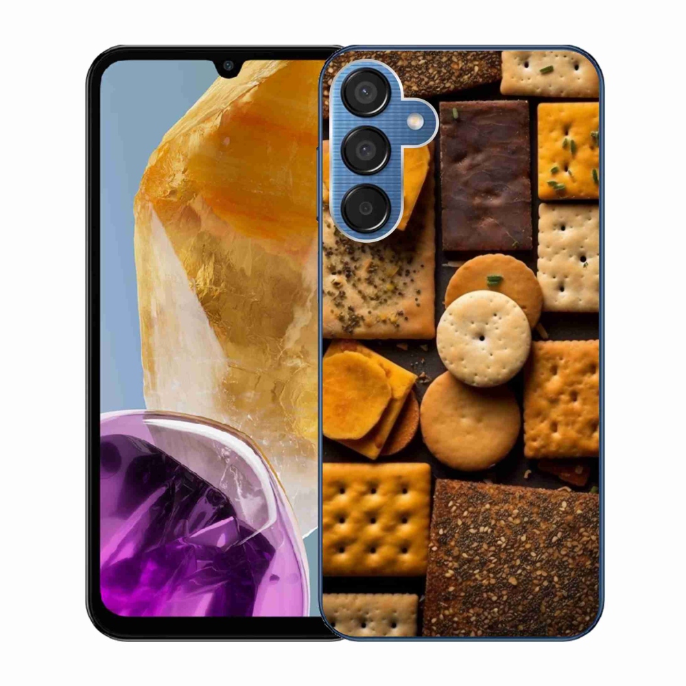 Zselés borítás mmCase Samsung Galaxy M15 5G - kekszek
