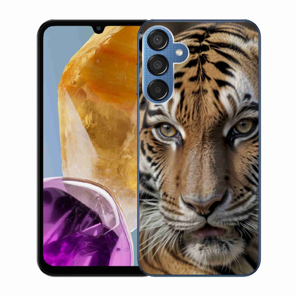 Gél védőburkolat mmCase Samsung Galaxy M15 5G - tigris nézet