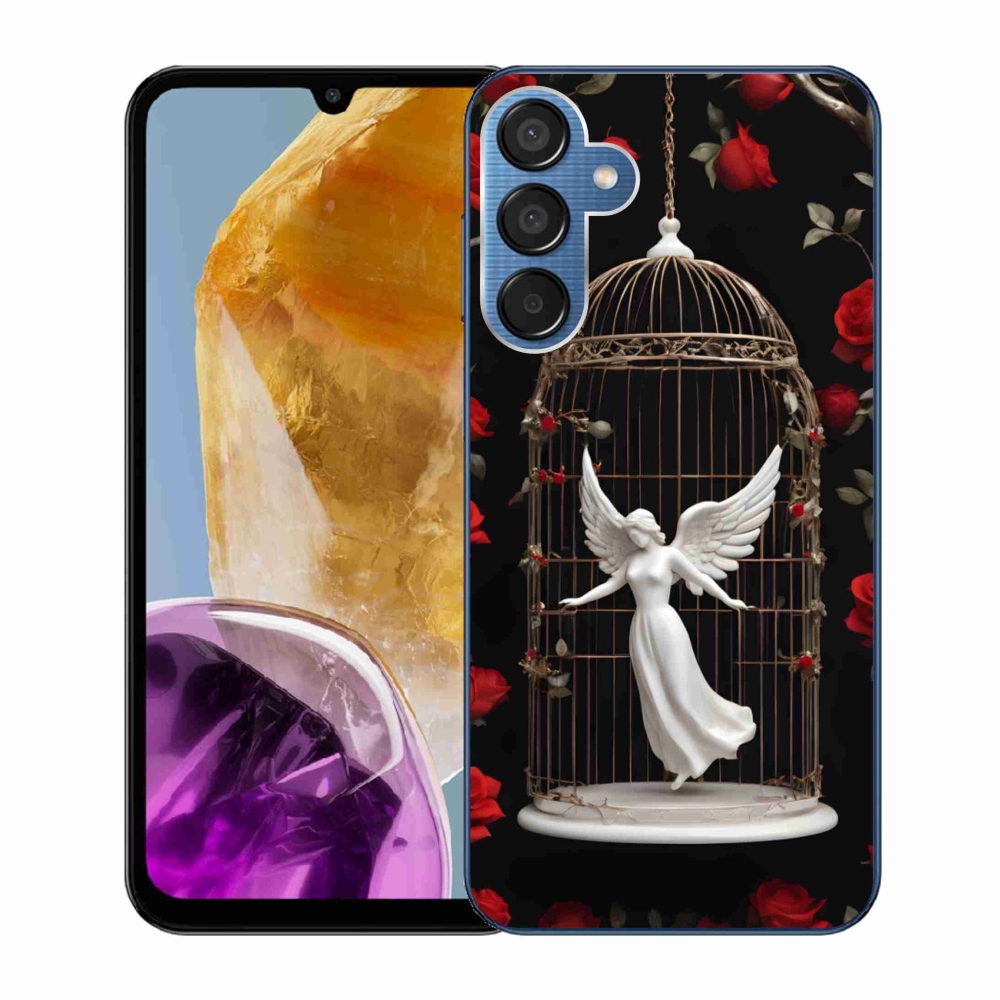 Zselés borítás mmCase Samsung Galaxy M15 5G - csapdába esett angyal