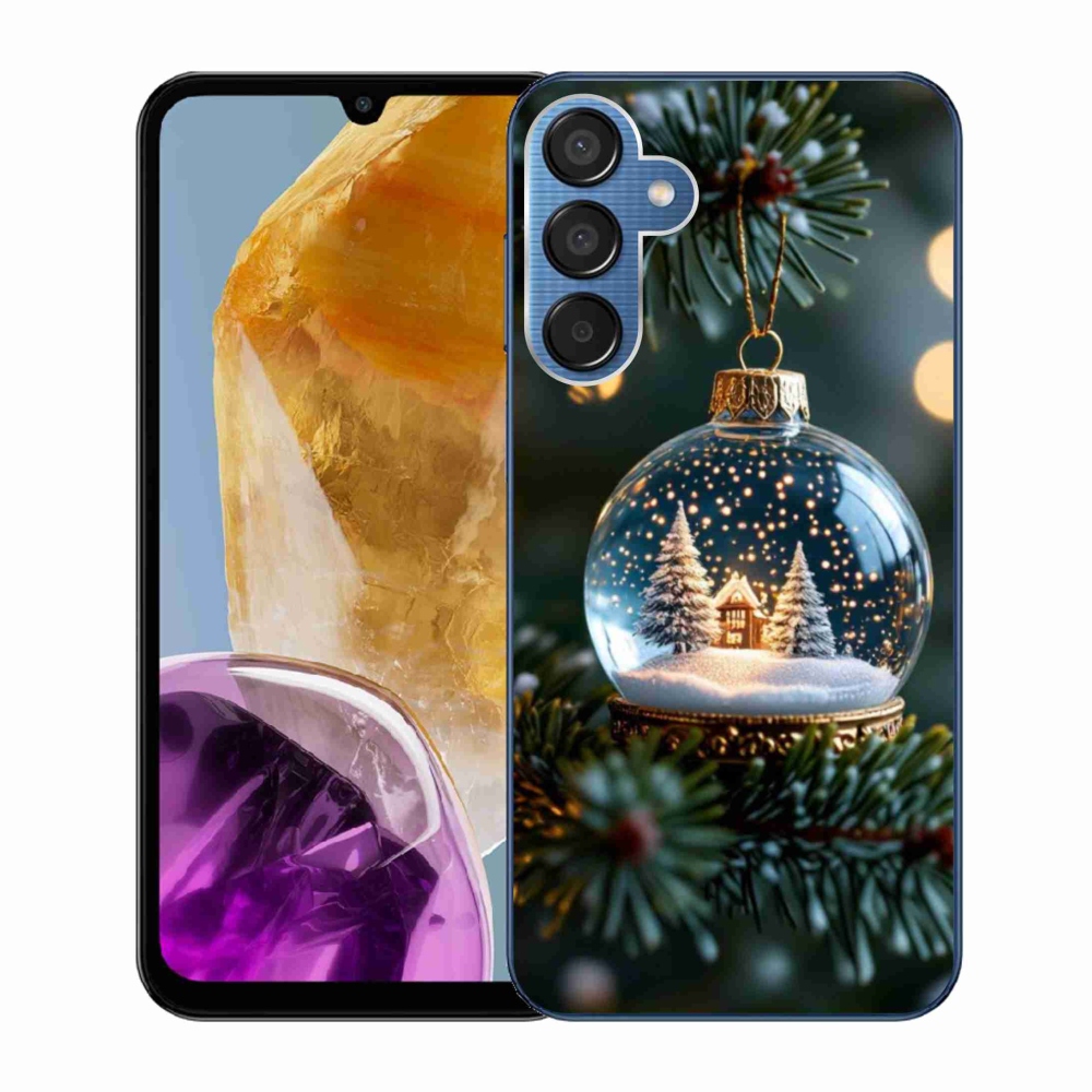 Gél borítás mmCase Samsung Galaxy M15 5G - Karácsonyi gömbök 2