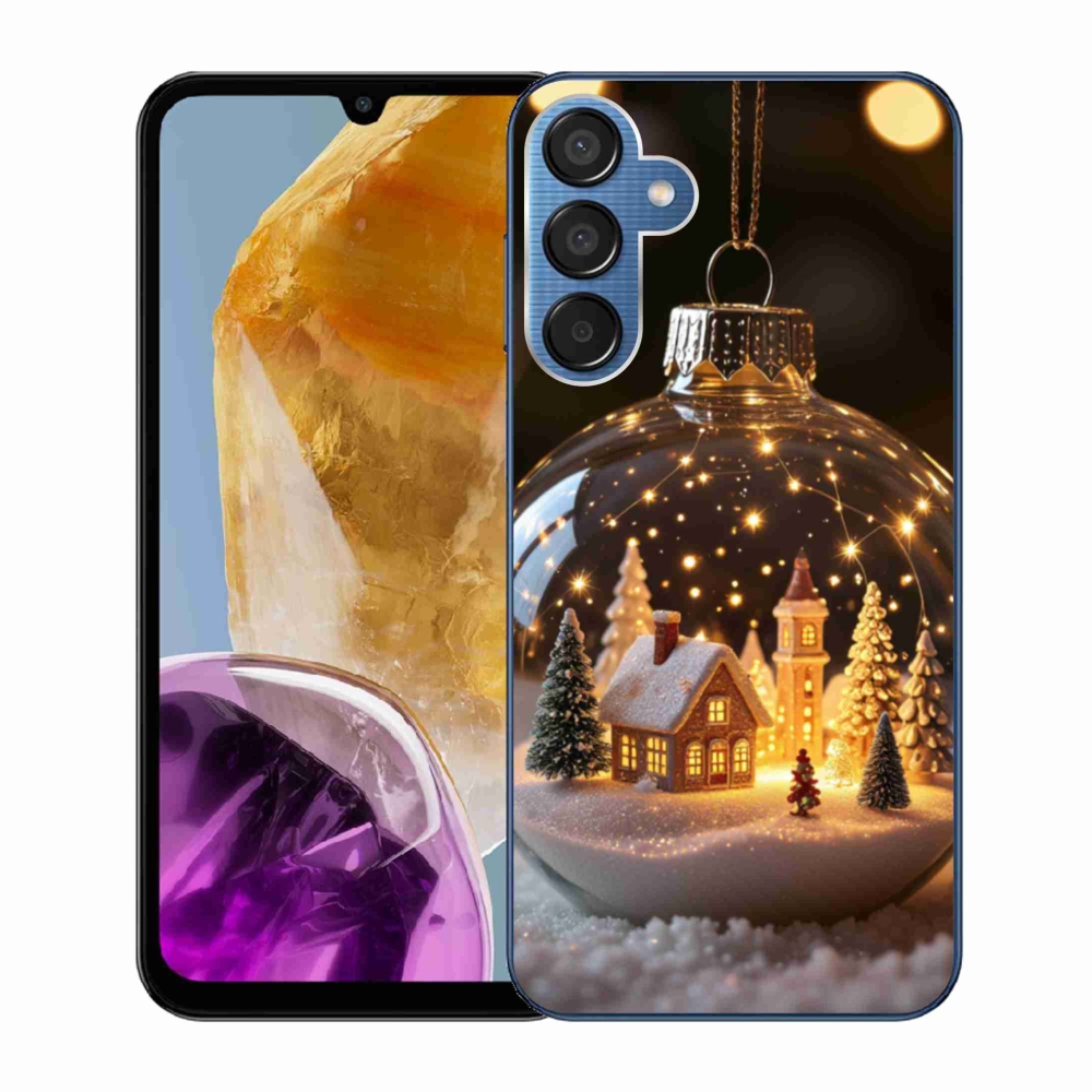 Gél borító mmCase Samsung Galaxy M15 5G - Karácsonyi gömbök 3