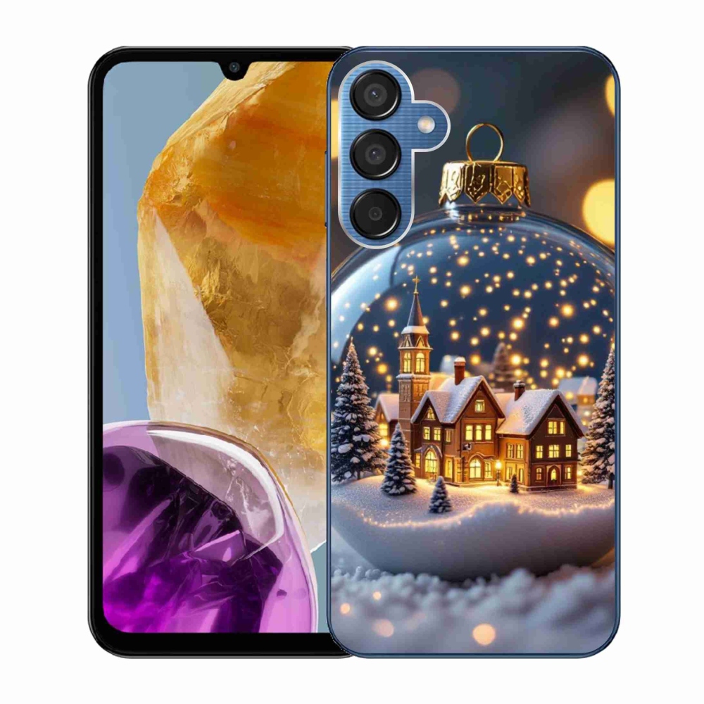 Gél borító mmCase Samsung Galaxy M15 5G - Karácsonyi gömbök 4