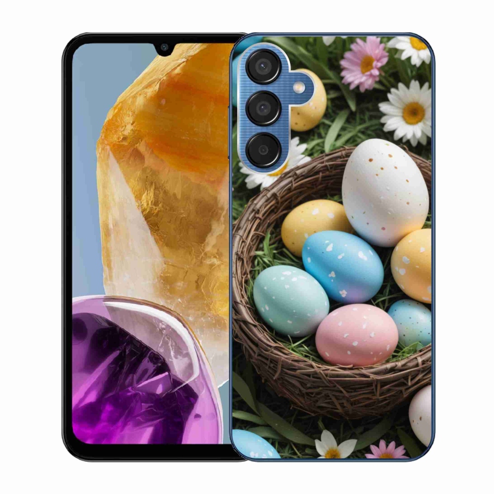 Zselés borítás mmCase Samsung Galaxy M15 5G - Húsvéti tojások 2