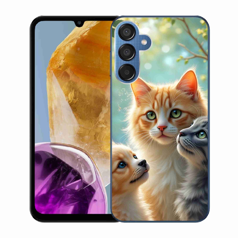 Gél borító mmCase Samsung Galaxy M15 5G - állatbarátság 2