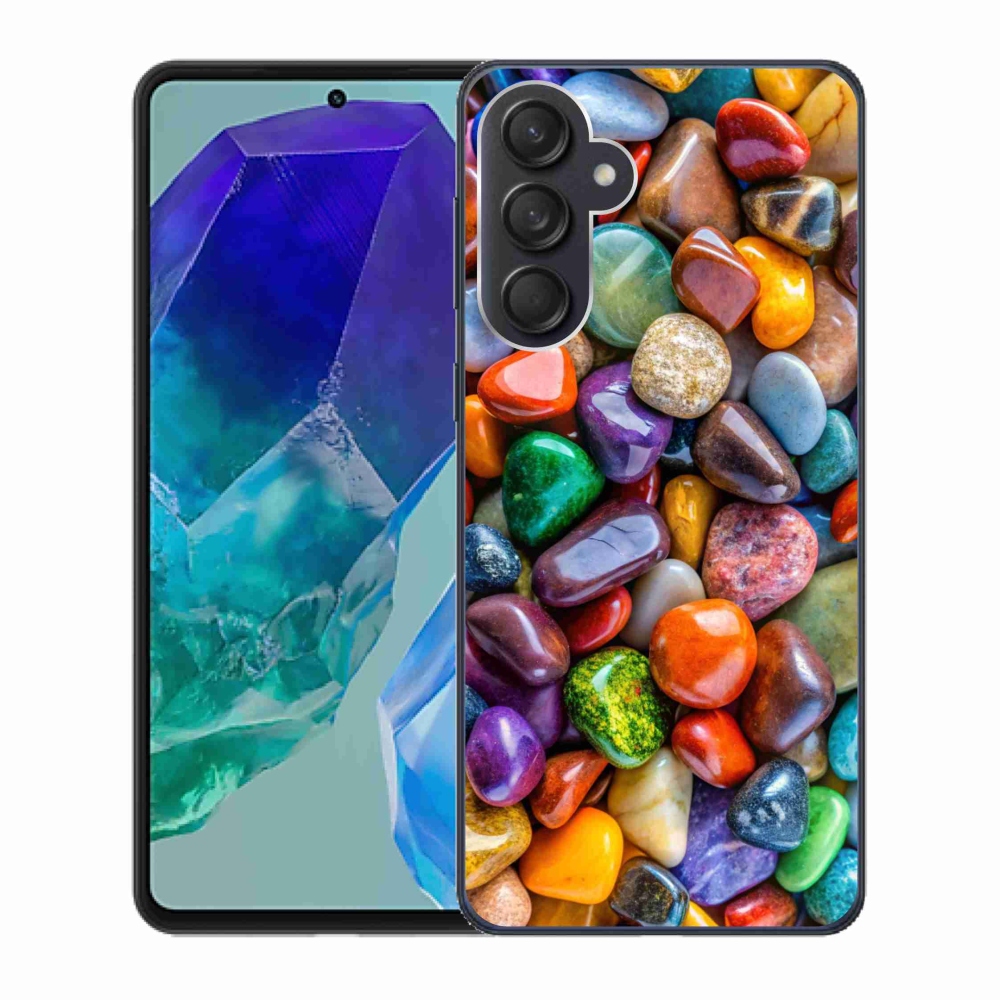 Gél borítás mmCase Samsung Galaxy M55 5G - színes strasszkövekhez