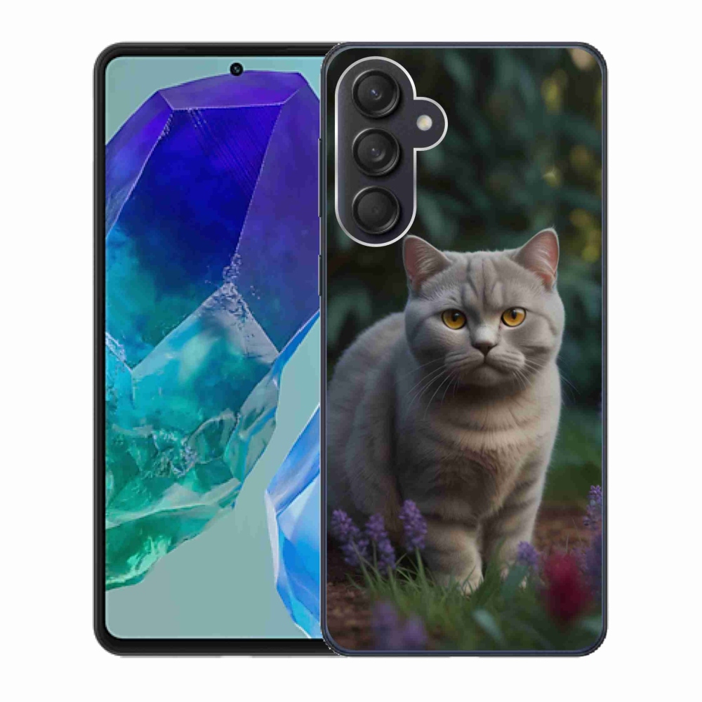 Zselés borítás mmCase Samsung Galaxy M55 5G - brit macska