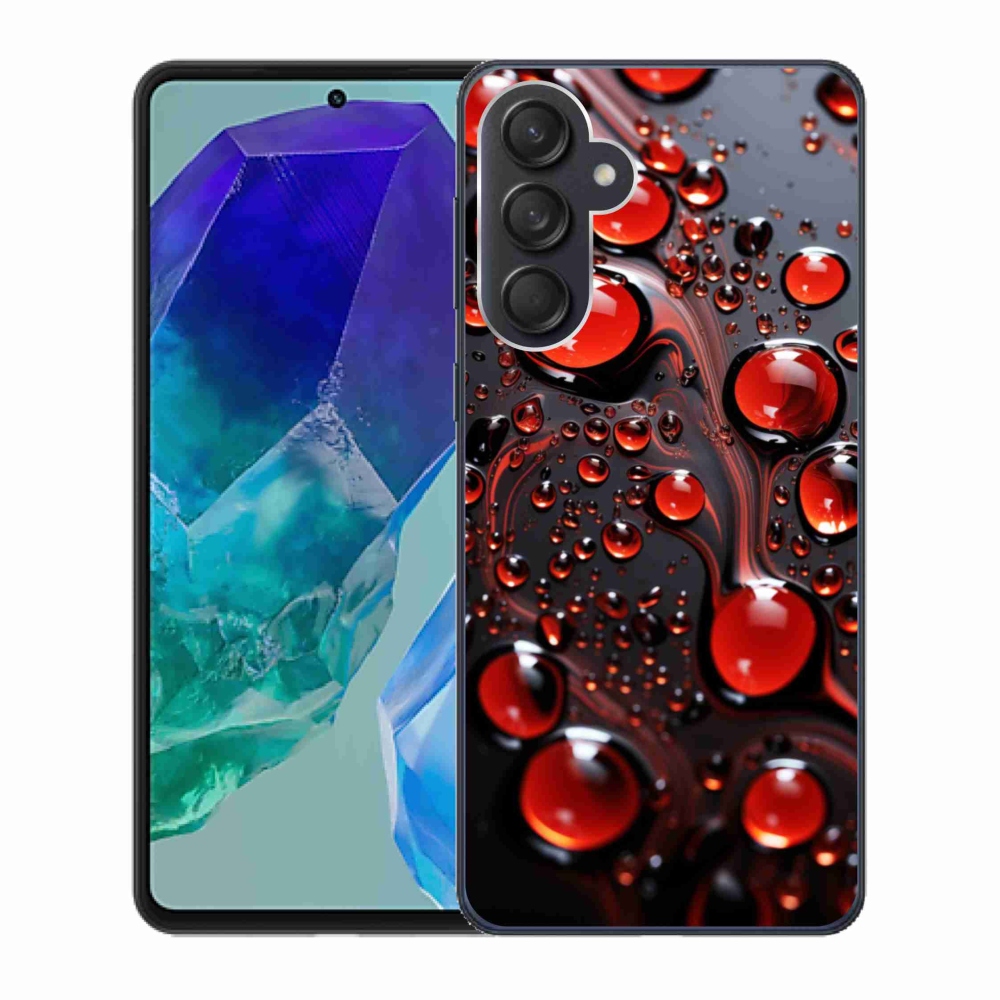 Gél védőhuzat mmCase Samsung Galaxy M55 5G - piros csepp 2