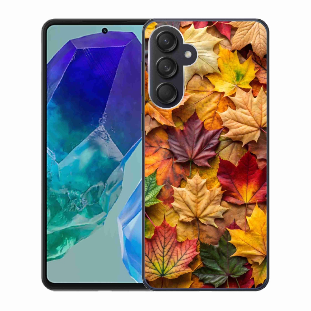 Gél borítás mmCase Samsung Galaxy M55 5G - juharlevelek 2