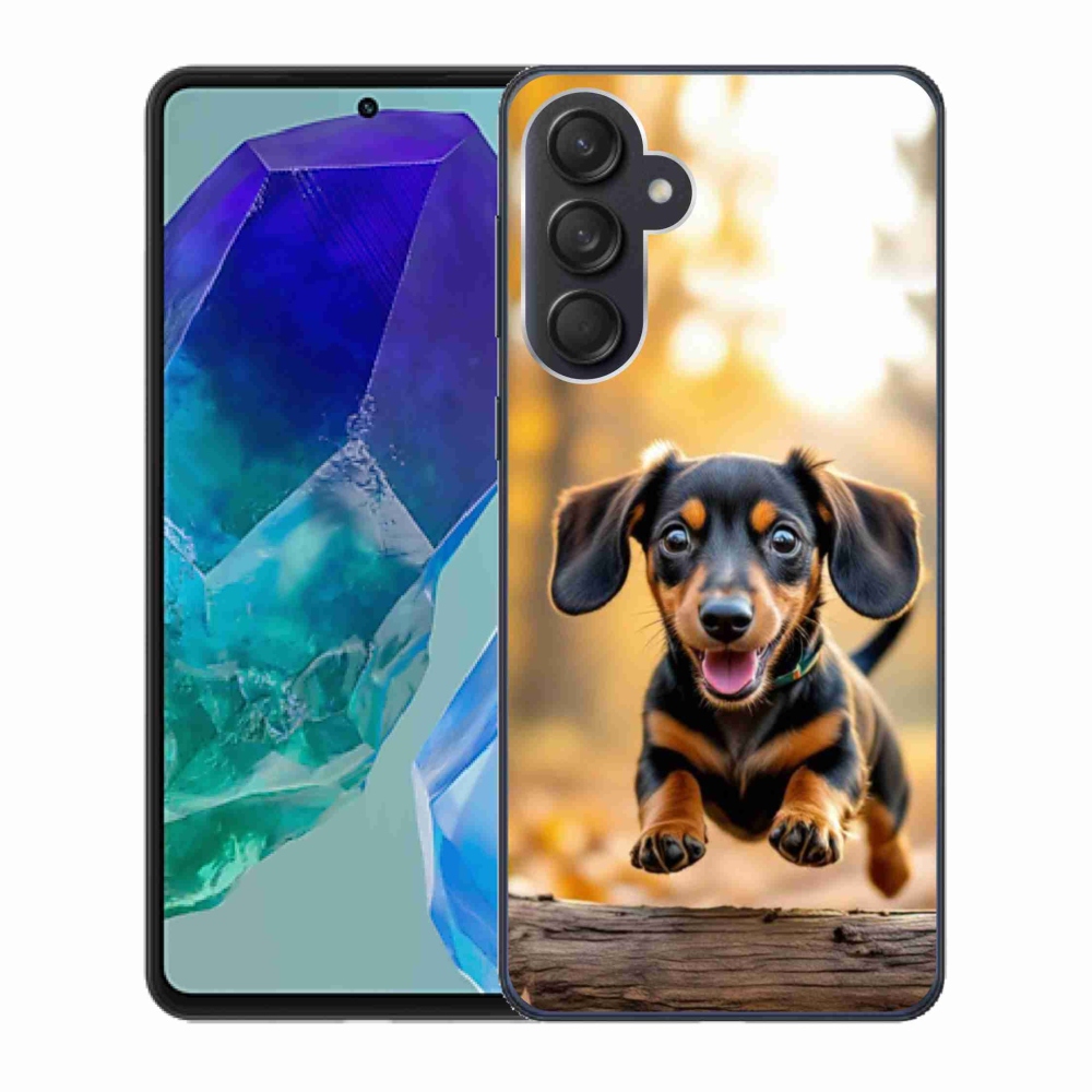 Zselés borítás mmCase Samsung Galaxy M55 5G - tacskó 2