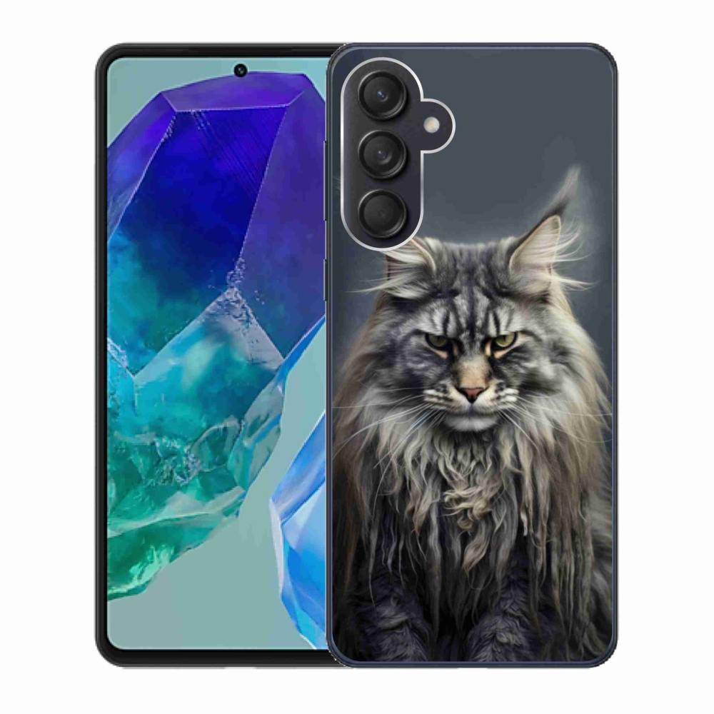 Zselés borítás mmCase Samsung Galaxy M55 5G - macskaszem nézet 4
